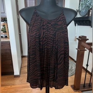 Express Tank Zebra Print Size Medium